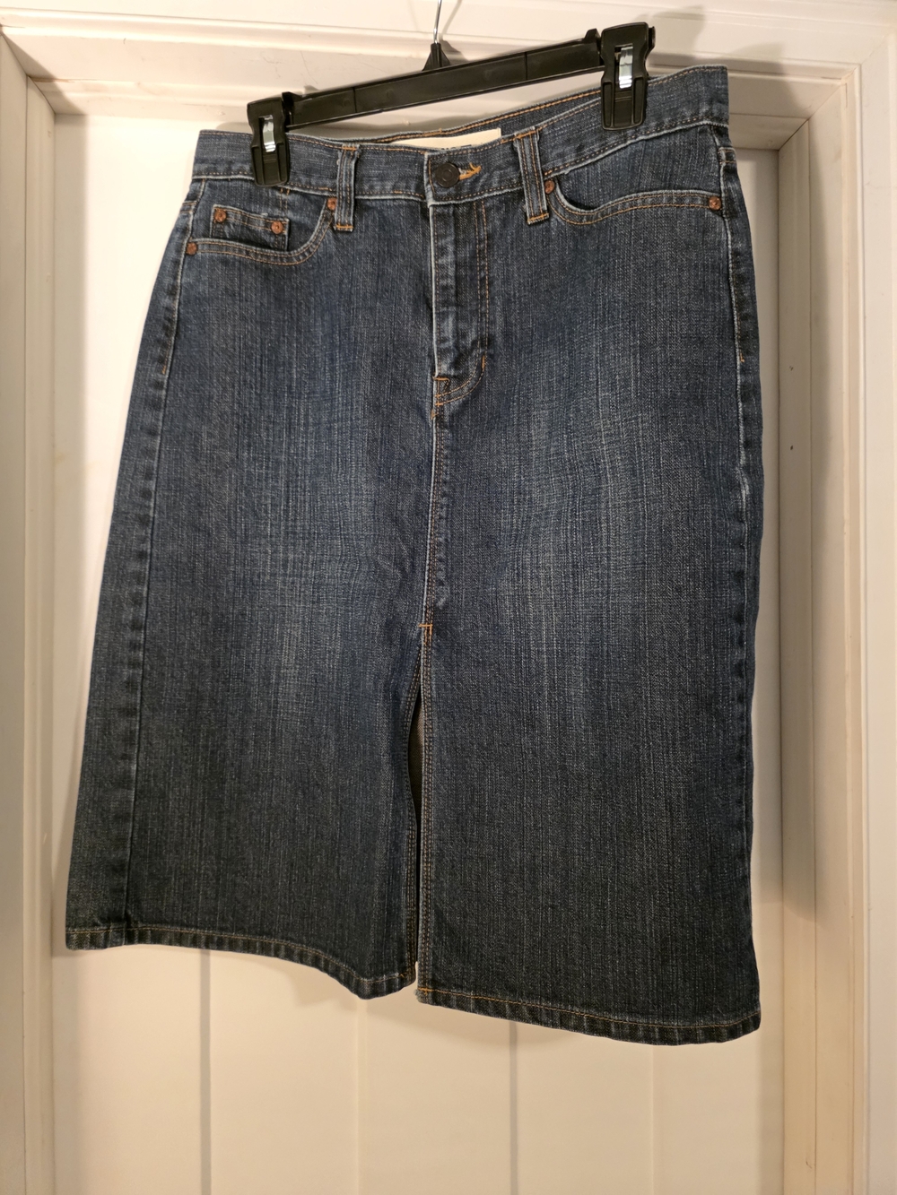 GAP Dark Blue Denim Midi Skirt